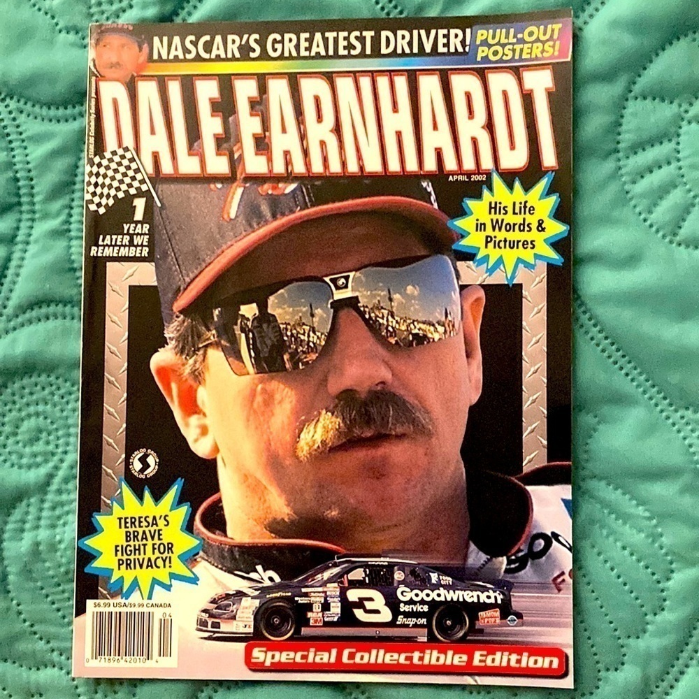Dale Earnhardt Special Collectable Edition Magazine April 2002 NASCAR Ra…